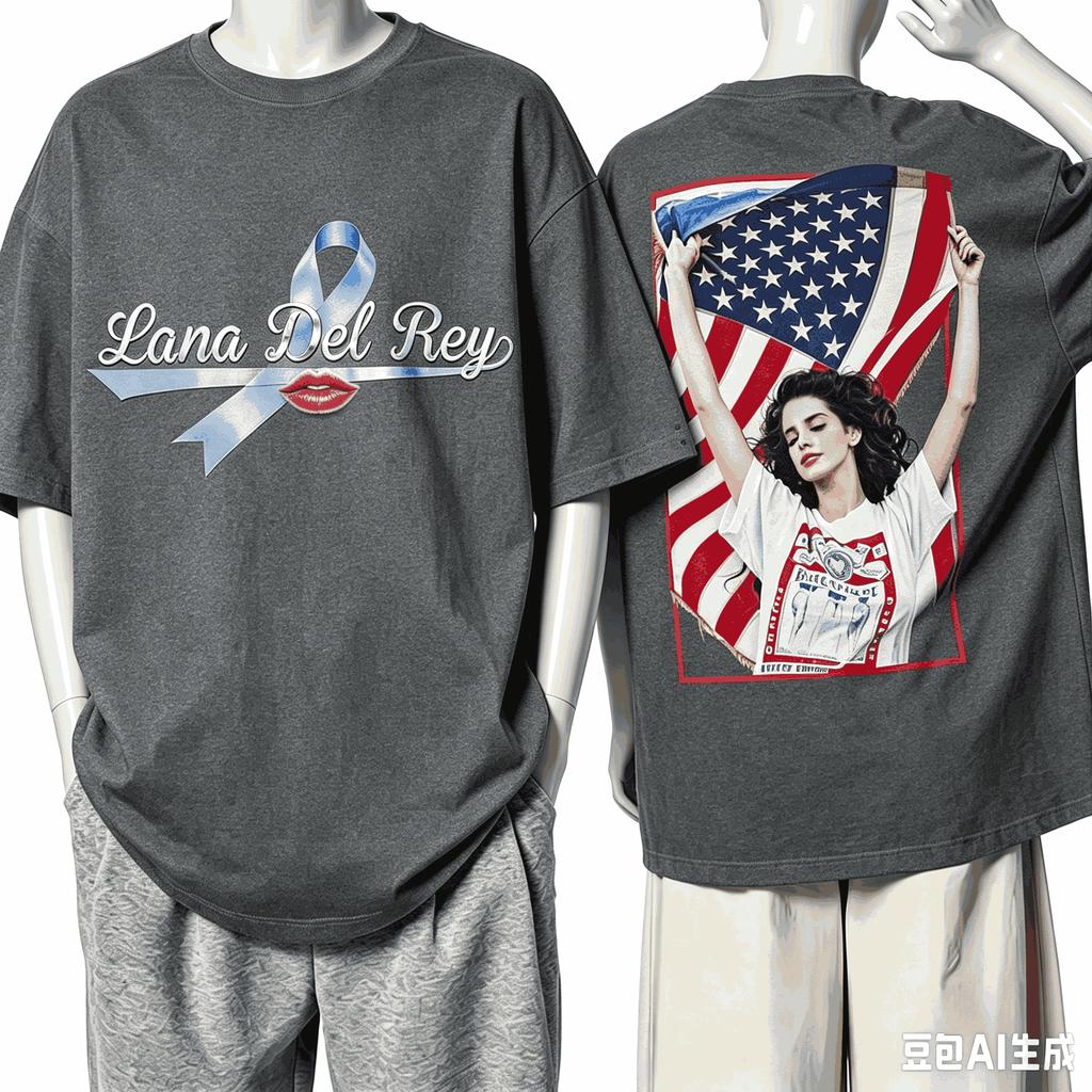 Lana Del Rey World Tour T Shirt Unisex Unisex Fashion Vintage Hip Hop Streetwear Male Tshirts Neutral Oneck Short Sleeve Couples
