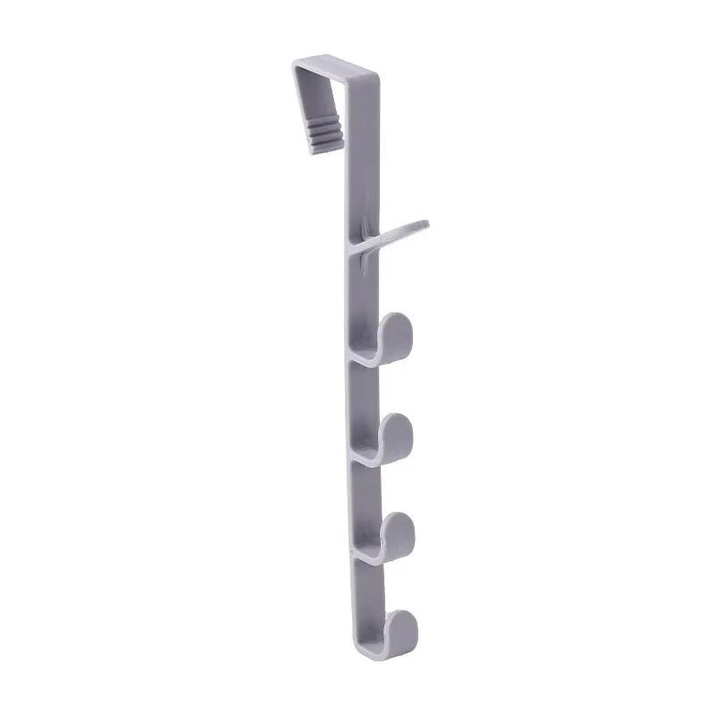 4pc Bedroom Door Hanger Clothes Hanging Rack Over The Door Plastic Home Storage Organization Hooks, Purse Holder For Bags Rails