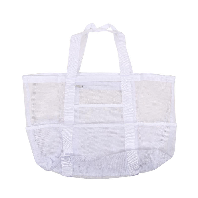 Genți de Plajă pentru Femei Călătorii de Vară Geantă Tote din Plasă cu Buzunar Interior Mare Geantă de Umăr Împletită Rezistentă la Nisip