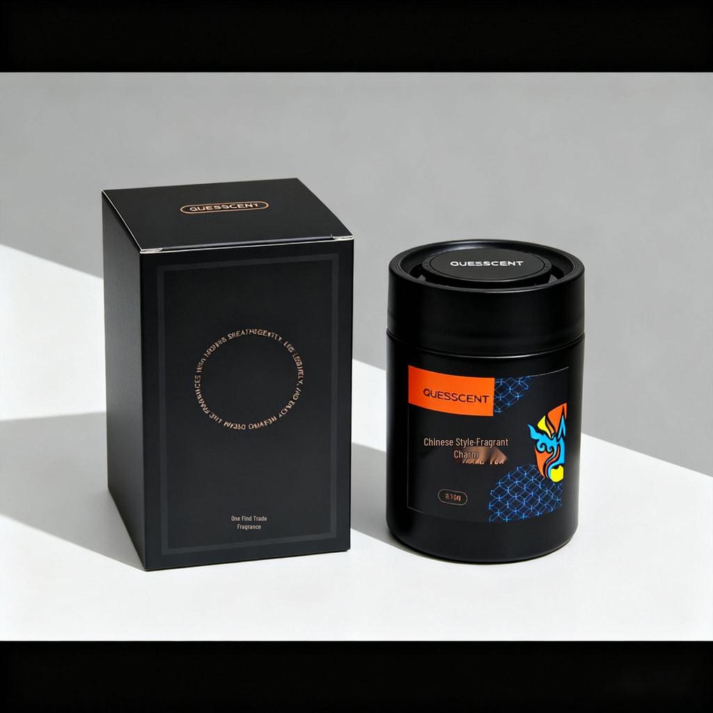 Car Air Freshener: Solid Balm for New Car Interior, Cup Holder Compatible Fragrance.