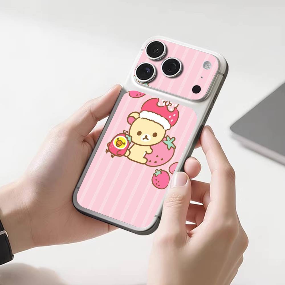 

Rilakkuma Anime Cute Cartoon Back & Camera Skin Wrap Protector Sticker For IPhone 17 Pro 17 Pro Max (Not A Case) iPhone 17 Pro