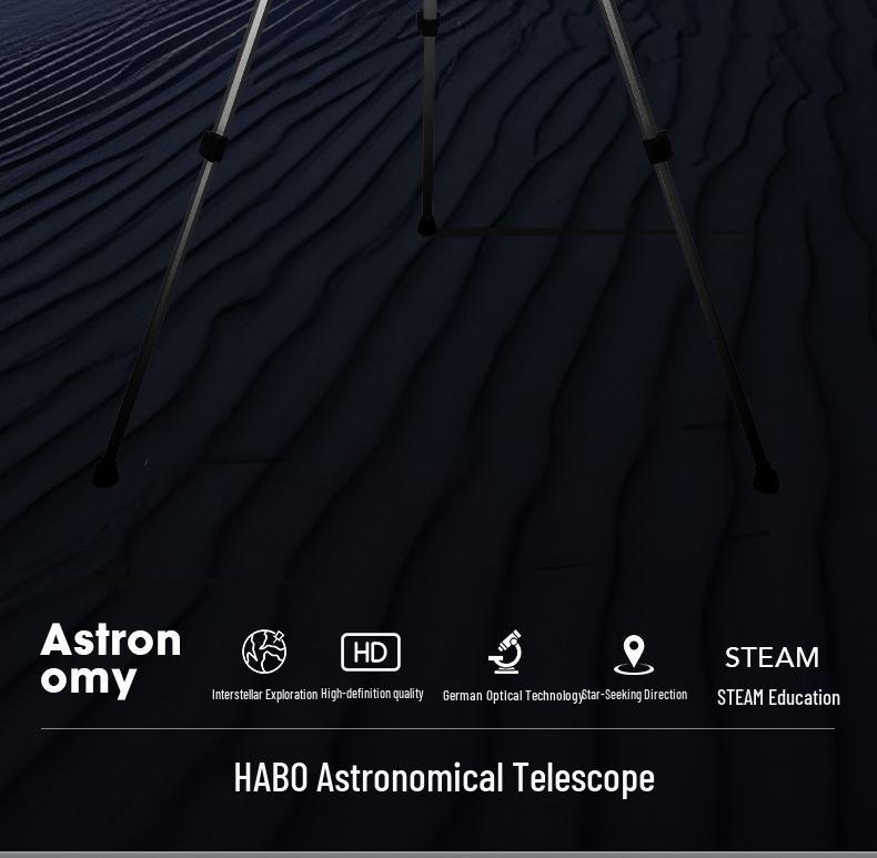 HABO F70400 HD Professional Stargazing Telescope - High Magnification Gift for Students