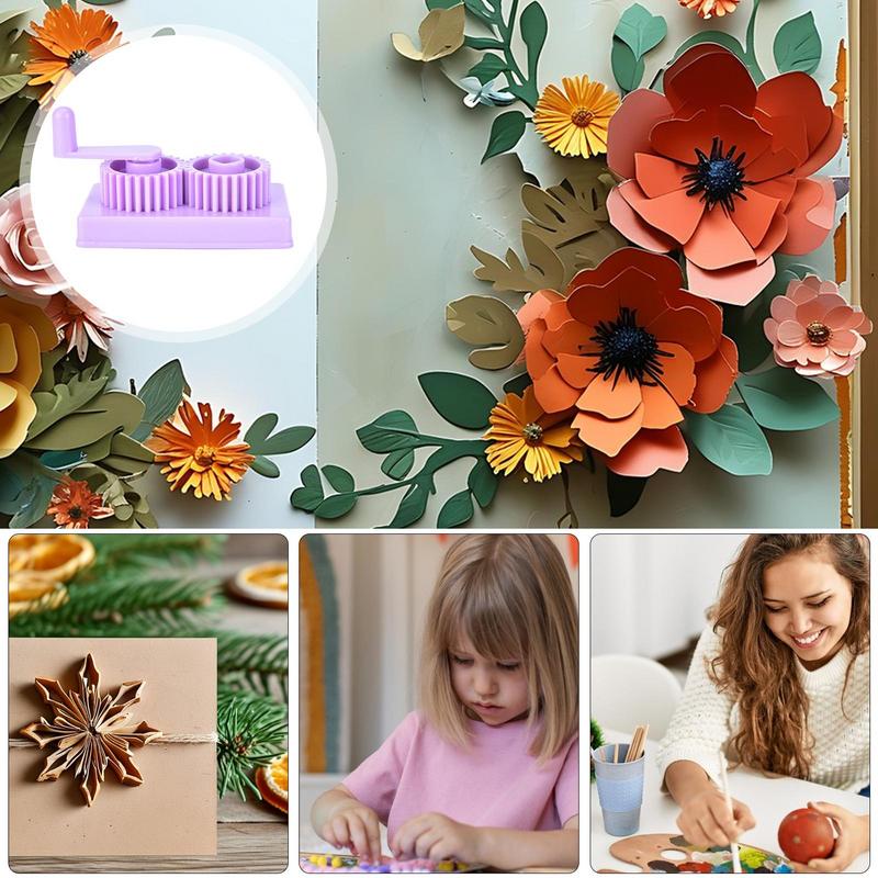 Quilling Crimper Craft Crimper Quilling Tool Slip Shape Making Tool Versatile Paper Crinkle Machines With Storage Case For
