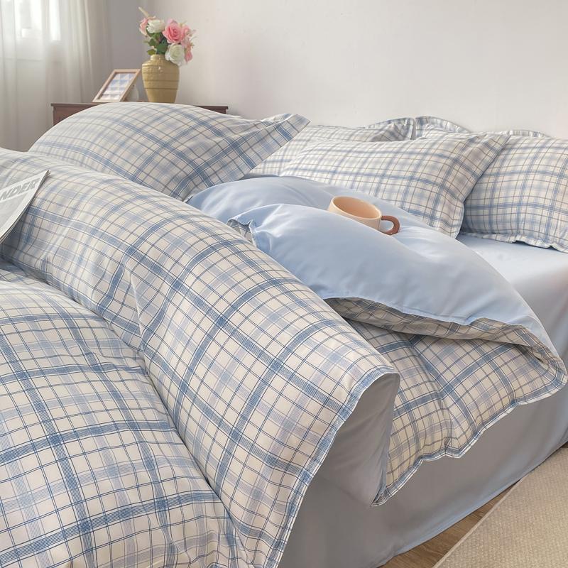 Autumn and winter new skin-friendly washable bedding four-piece dormitory student dormitory three-piece comfortable