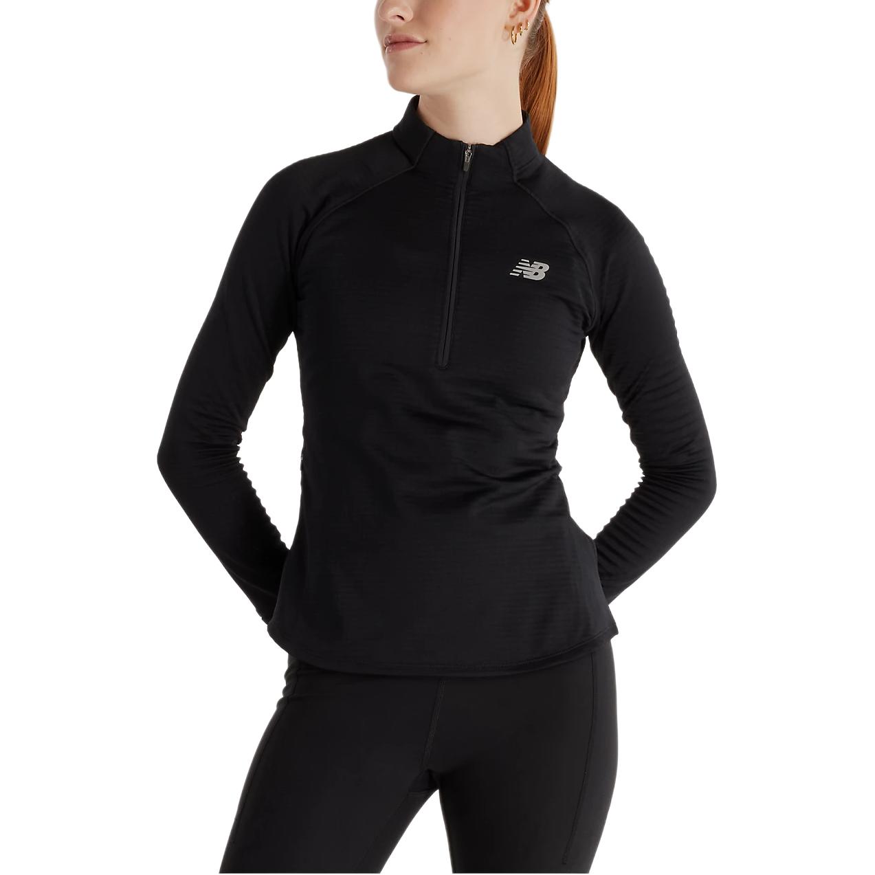 New Balance Heat Grid Raglan Sleeve T Shirt Women s Black WT43200-BK M