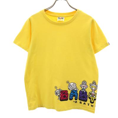 BABY MILO Short Sleeve T-shirt S Yellow Women Used