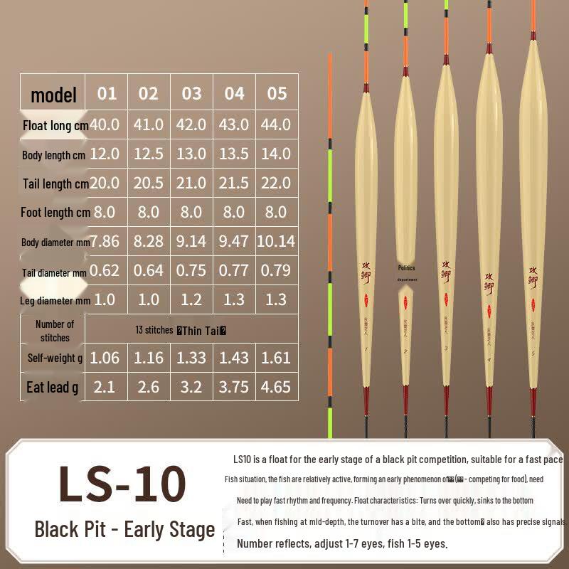 High Sensitivity Black Pit Crucian Carp Fishing Float