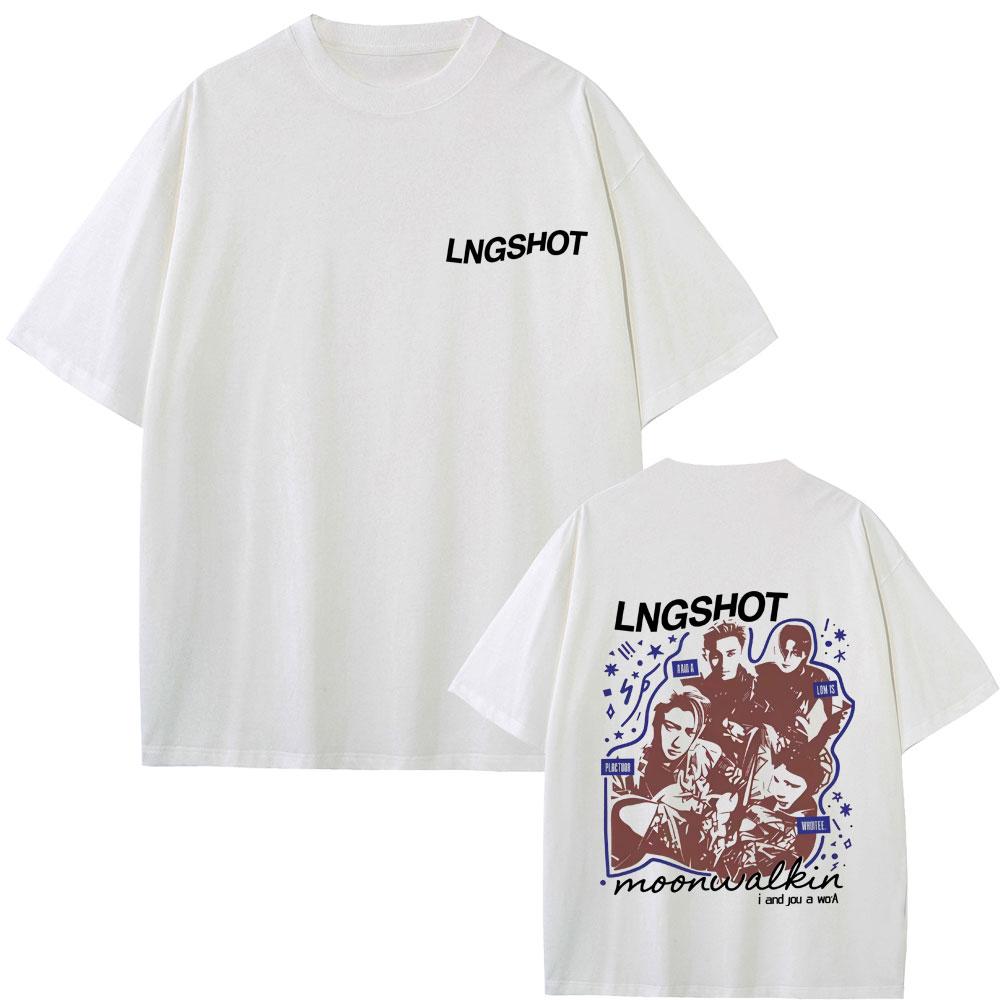 Korean Band Lngshot Face Graphic T Shirts Unisex Women Kpop Fashion Trend Tshirt Summer Unisex Casual Soft Cotton Oversized Tshirt