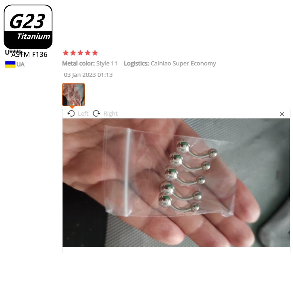 1/5pcs ASTM F136 G23 Titanium 14G Belly Button Ring Navel Nombril Piercing CZ Sexy Women Body Jewelry Ombligo