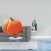 Halloween Pumpkin Sofa Cushion And 2D Acrylic Tabletop Ornament for Unique Holiday Bedroom