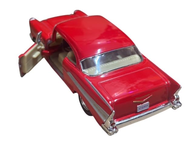 Kinsmart Chevrolet Bel Air (1957) Red 1/40 Scale Diecast Car KT5313RD [Parallel Import]