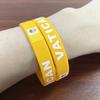 2pcs Vatican Flag Silicone Bracelets Sport Game Wristbands National Flags Wrist Strap for Men Women Motivational Rubber Band Fashion Accessories Gifts