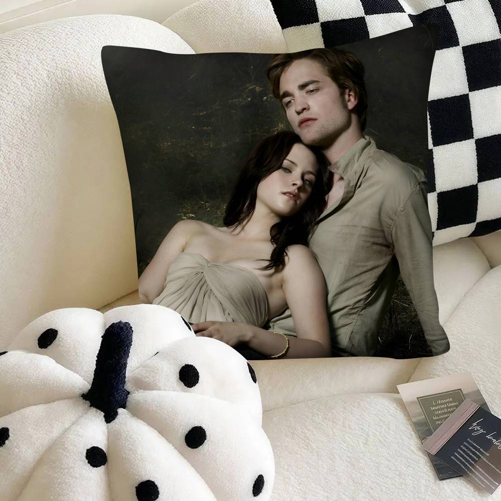 The Twilight Saga Edward Cullen Pillow Case Fashion Square Pillowcase Bedroom Sofa Room Ins Decoration Leisure