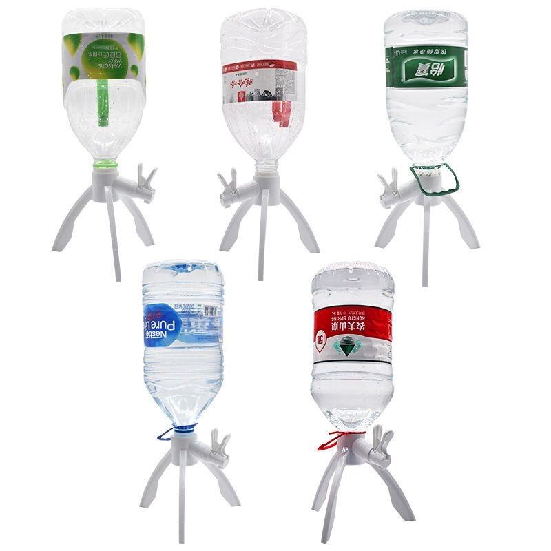 Water Bottle Dispenser Coke Drink Mineral Triangular Drinking Holder for Bedroom