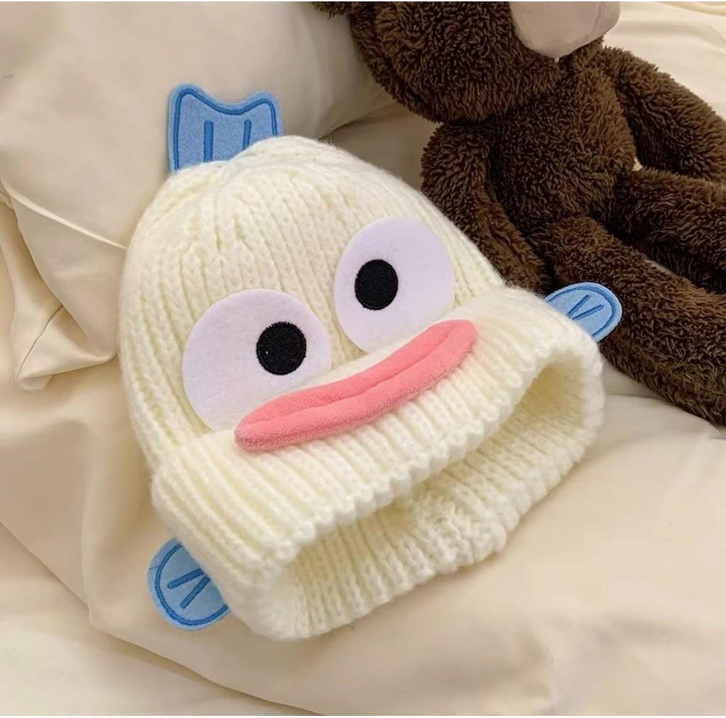 Lovely Funny Ugly Fish Hat Women Autumn Winter Thick Warm Ear Protection Knitted Wool Hat Student New Cold Hat