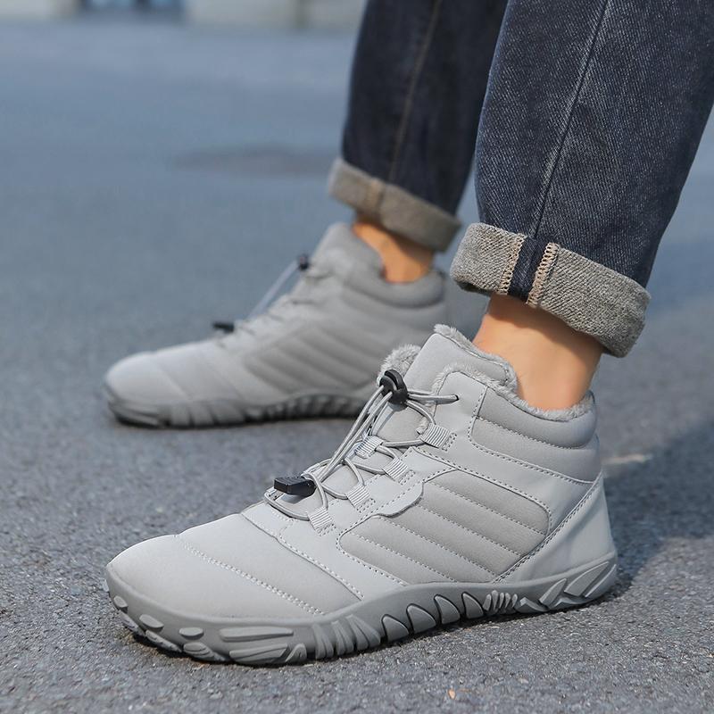 Fashion High-top Snow Boots Winter Cotton Shoes Women Men Plush Warm Outdoor Hiking Sneakers Non-slip Sports Shoes