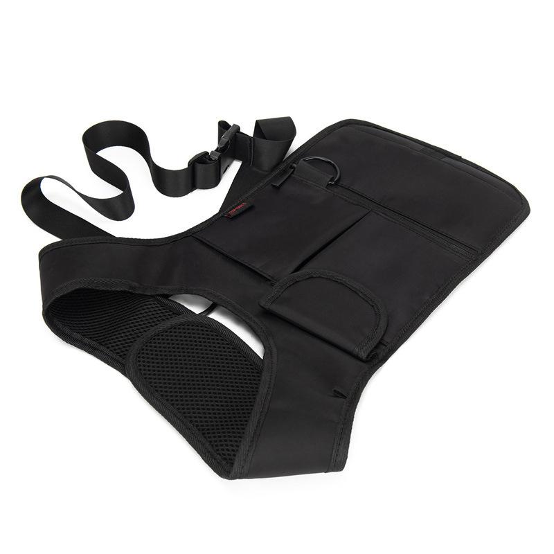 1Pcs Men'S Chest Bag Shoulder Bag Anti-Pry Organizer Hidden Underarm Bag Inspector Leather Case Tablet Card Holder Wallet