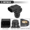 Motoforti CPS Sensor, Engine Camshaft Position Sensor, for Volvo XC60 2010, ABS, Metal, No.8658495, Black, 2pcs
