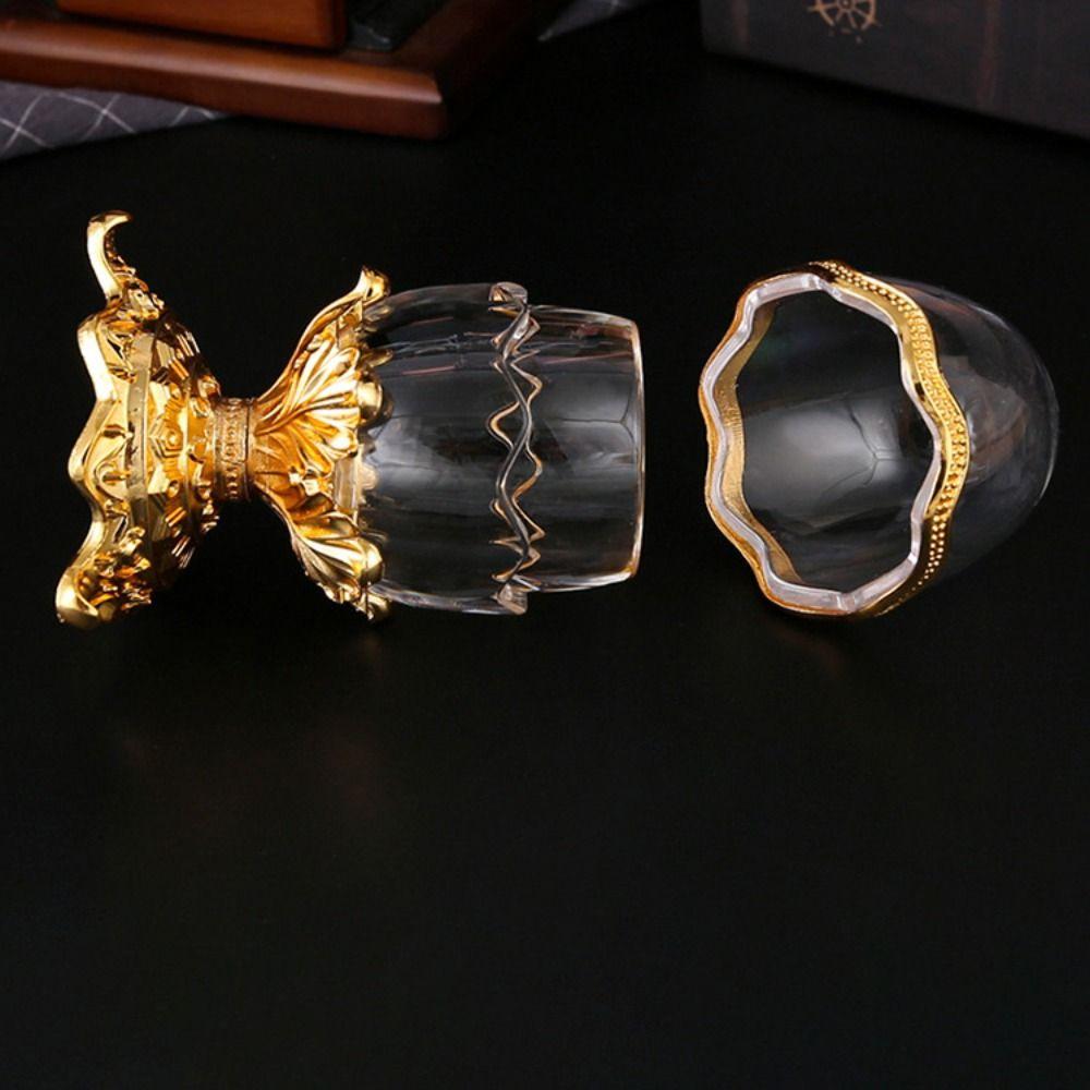 Transparent Egg Shaped Toothpick Box with Base Cotton Swab Organizer Toothpick Holder  Restaurant