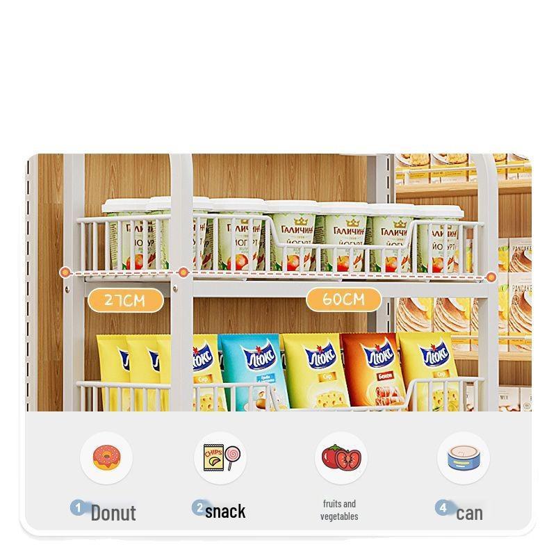 Multi-layer Snack & Drink Display Stand for Checkout Counters and Toy Shelves