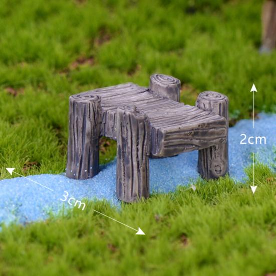 Harz Brücke Mini Miniatur Fee Garten Figuren Landschaft Moos Ornament Dekor