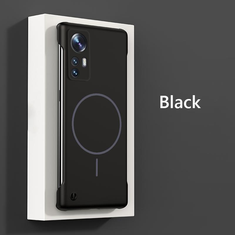 For  Frameless Magnetic Wireless Charging Phone Case For Xiaomi 12 Pro 12X Xiaomi12 Pro G Slim Hard Back Cover