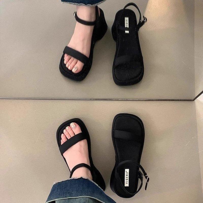 Chaussures à semelles épaisses Sandales à talons compensés Sandales à talons hauts