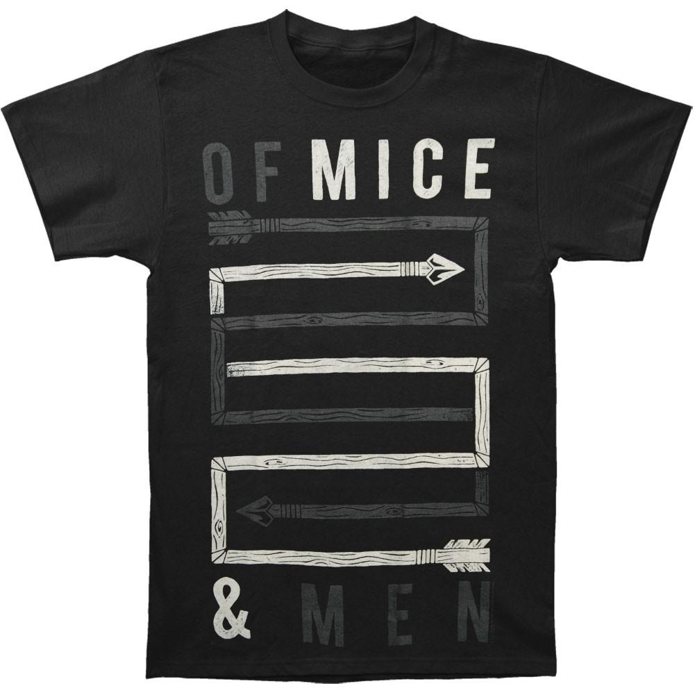 Men s Of Mice & Men Arrows Slim Fit T-shirt X-Small Black 2XL