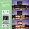 Tuya WiFi Intelligent Circuit Breaker Backlit Single Phase Energy Meter Auto Reclosing Protector with LCD Display