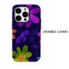 Neon Painted Daisies Phone Case for IPhone 17AIR 16E 16 15 14 13 12 11 17 Pro Max Plus Double-layer Back Cover