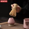 Pink Japanese Matcha Tea Set 4-8 Piece Matcha Powder Kit Matcha Bowl Set Whisk AccessoriesHolder for Tea Lovers Tea-Making Tools
