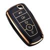 Ford Keychain Cover, Explorer Mustang Escape Edge Lincoln Premium Soft TPU Fully Protected Key Case Remote Key Holder