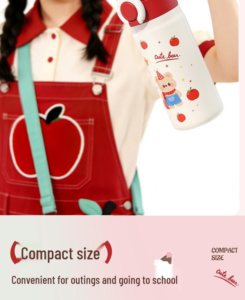 High-Value Large Capacity Cartoon Stainless Steel Thermos Cup: Portable & Durable Design