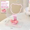 Ins Transparent Mobile Phone Rotating Stand Acrylic Clear Cute Bear Folding Tablet Computer Watching TV Storage Stand School