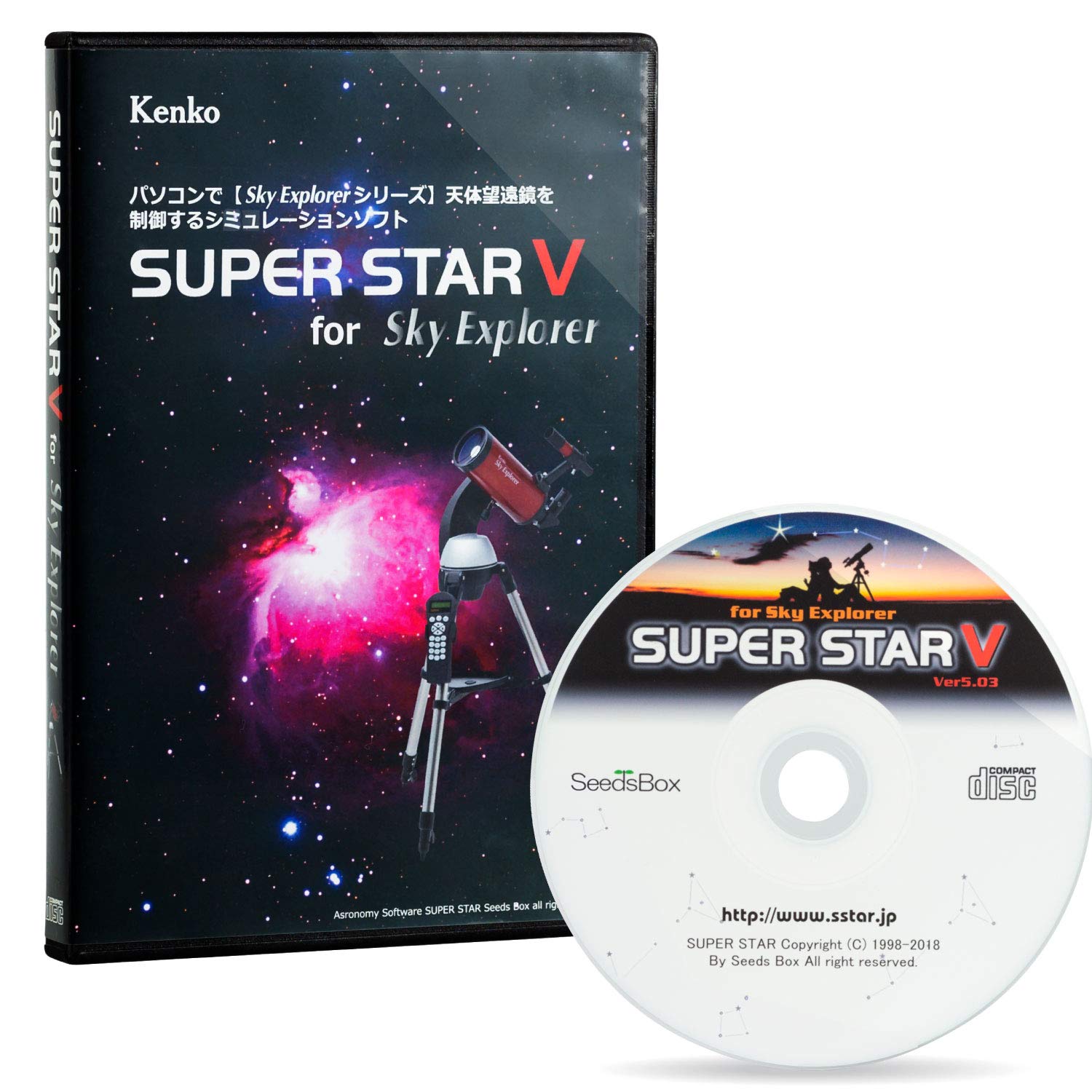 

Програма моделювання зоряного неба Kenko SUPER STAR5 для Sky Explorer 070178
