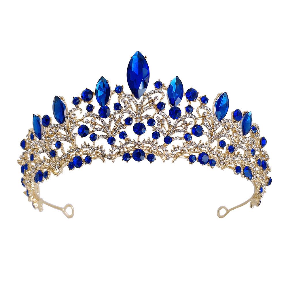 

Свадебная тиара, изысканная барочная корона, свадебная корона светло-золотого цвета, свадебные аксессуары, корона, аксессуары для волос