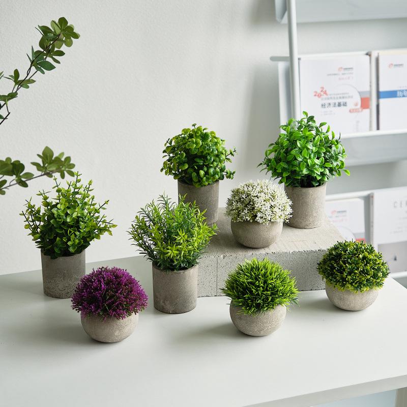 Artificial Potted Bonsai - Indoor Green Decor Flowers & Plants