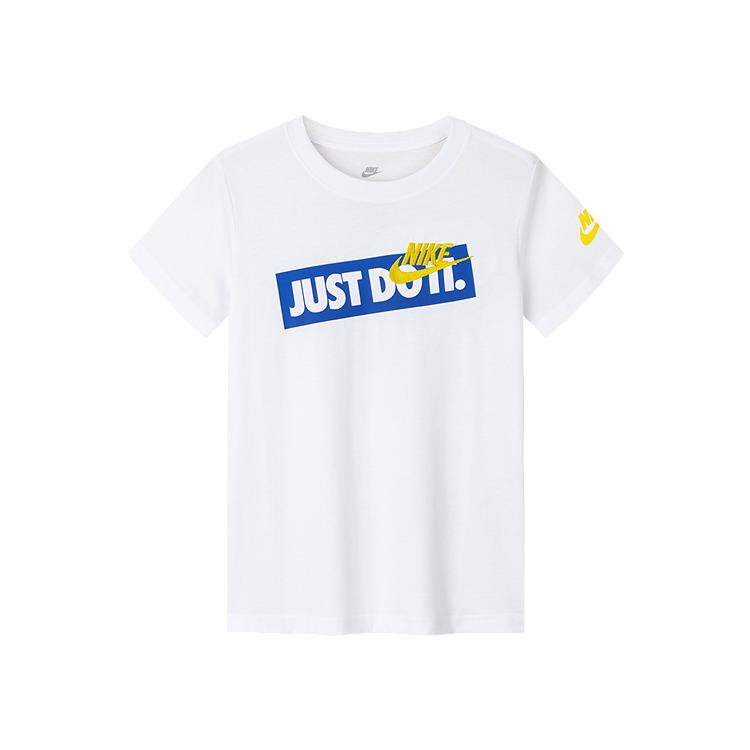 Nike T Shirt Pure White Children Aged 3 7 Years Old NY2312033 115