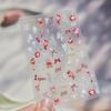 Tomoni Little Bear Red Scarf Nail Stickers: Cute Spring Shell Light Decorations