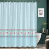 Modern Girl Pink Bow Pattern Shower Curtain, Bathroom Curtain,Printed Polyester Home Decorative Curtain With Hooks