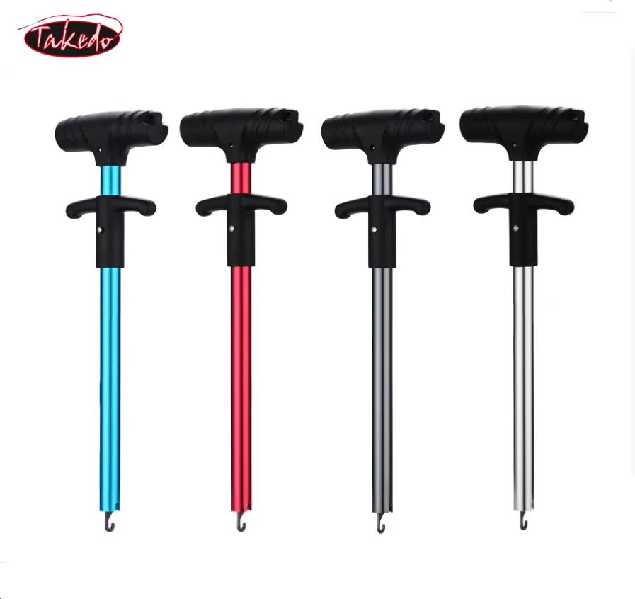 TAKEDO High Quality TK041 Fish Hook Remover Aluminium Alloy Pipe Stainless Steel Hook Remover