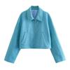 2025 Spring Women's European Fashion Simple Versatile Little Fragrant Style Bomber Jacket