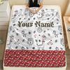 Individueller Name Individuelles Tier Flanelldecke, Hohe Qualität Bequem für Alle Jahreszeiten, Heimdekoration, Wärme und Komfort