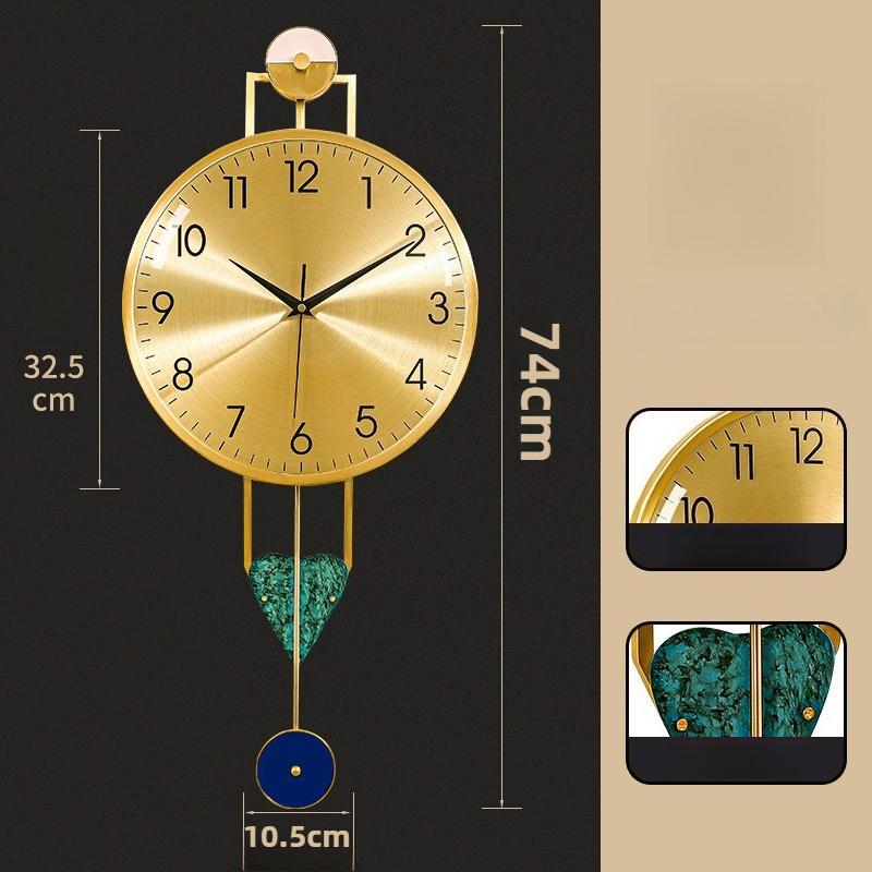 

Modern Wall Clock Decorative Wall Watch Elegant Luxury Large Living Room Clocks Minimalist Silent Aesthetic Pendulum Watches