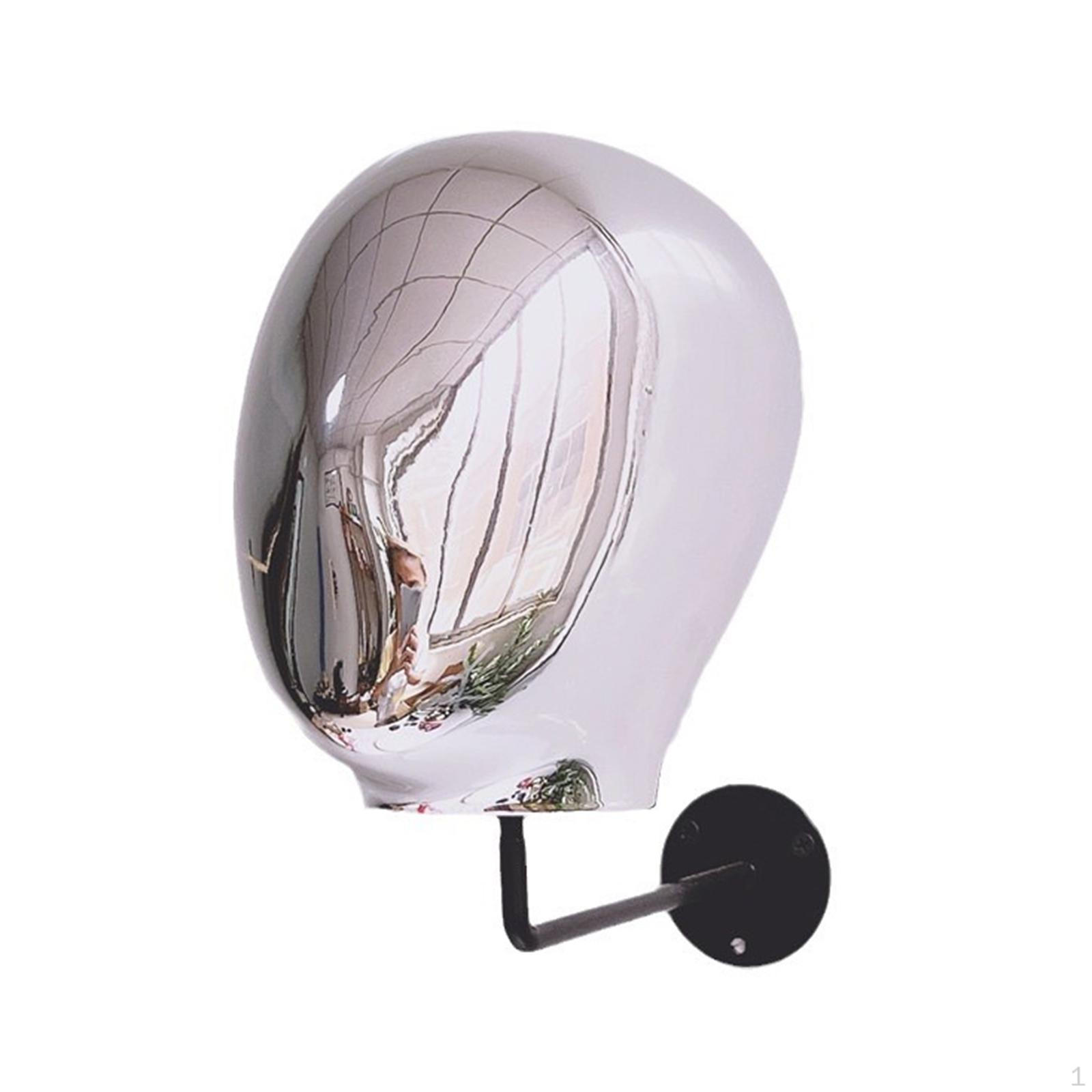 

Children Manikin Head Hat Display Head, Hair Hats Hairpieces Wall Mounted, Caps Storage Rack срібний