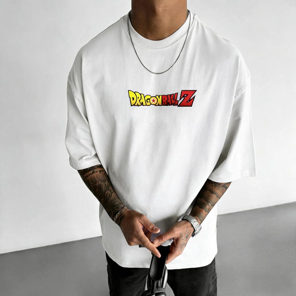 Nuova T-shirt Sportiva Estiva da Uomo Dragon Ball Anime Goku Girocollo Manica Corta 2026 Bandai Cotone Ampia e Traspirante