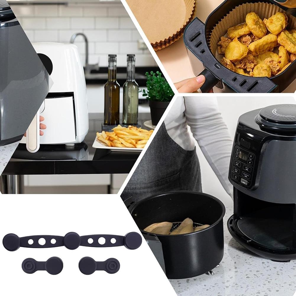 Air Fryer Magnet Silicone Buckle Air Fryer Magnet Lock Disposable Liners Prevent Paper To Burn for Holding Down Parchment Paper