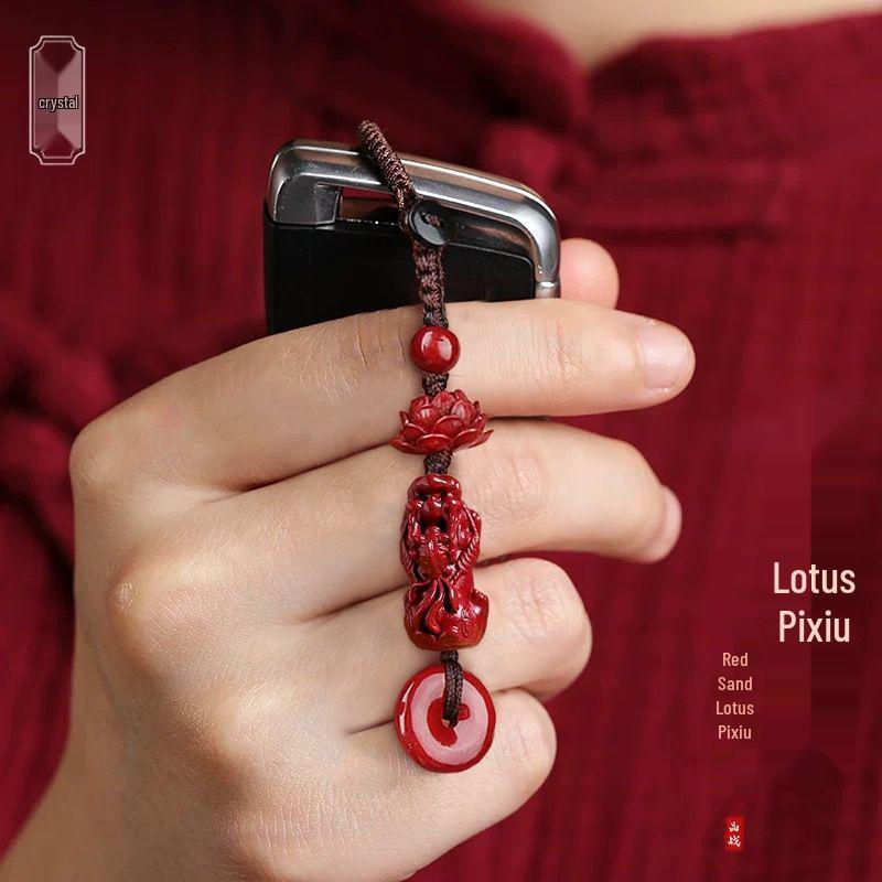 Cynober Lotos Pixiu Brelok w Stylu Tykwy i Zawieszka Klamra Pokoju