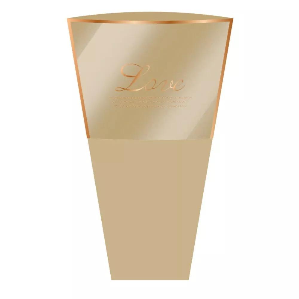 20PCS Hot Stamping Foil Bouquet Packing Bag Plastic Rose Wrapping Bag Flower Packaging Bag