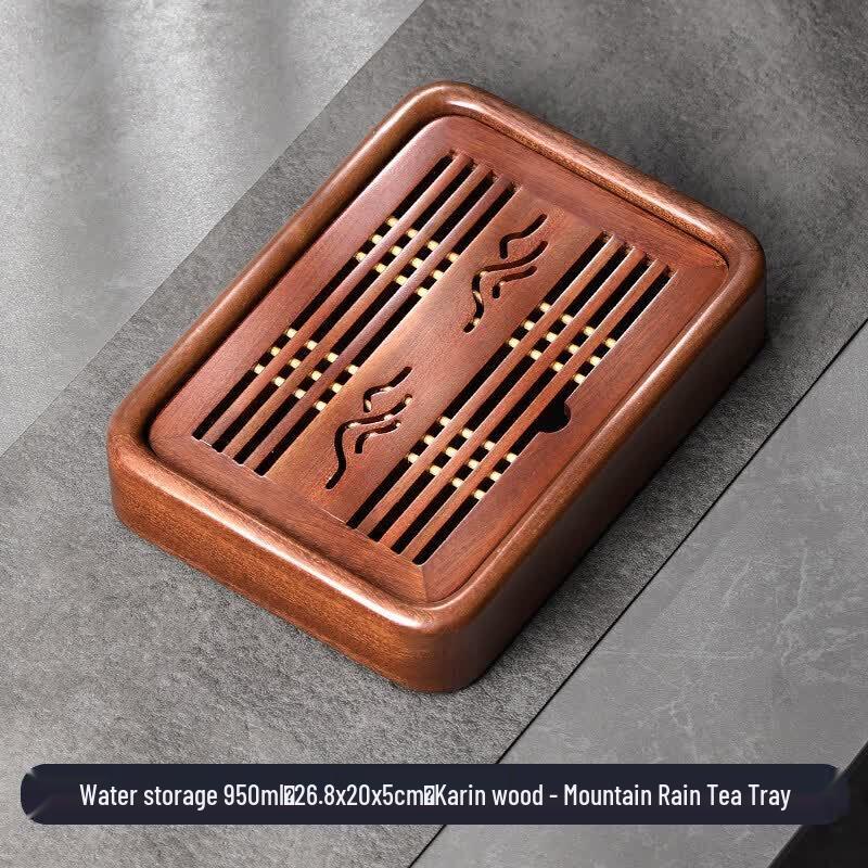 Youluo Small Rectangular Dry Brew Tea Tray with Water Storage
